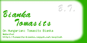 bianka tomasits business card